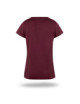 2Premium-Plus-Rotwein-T-Shirt für Damen im Crimson Cut