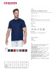 CRIMSON CUT PREMIUM PLUS HERREN-T-SHIRT, MARINEBLAU, Logodruck, Siebdruck
