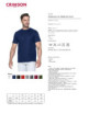 2Premium Plus Herren-T-Shirt, marineblauer Crimson Cut