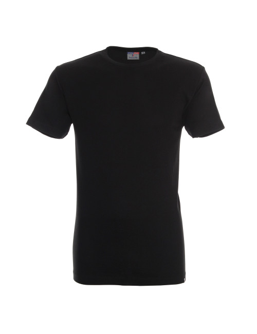 CRIMSON CUT PREMIUM PLUS HERREN-T-SHIRT SCHWARZ DTG-Druck-Sticklogo