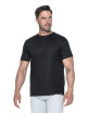CRIMSON CUT PREMIUM PLUS Men`s T-SHIRT BLACK DTG print logo embroidery