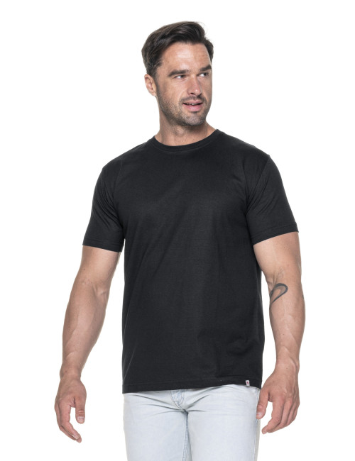 CRIMSON CUT PREMIUM PLUS HERREN-T-SHIRT SCHWARZ DTG-Druck-Sticklogo