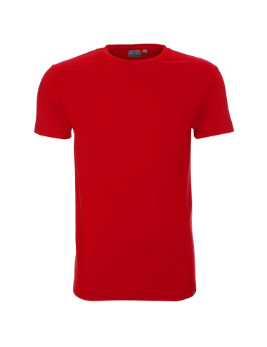 CRIMSON CUT PREMIUM PLUS HERREN-T-SHIRT ROT mit Stickerei und Siebdruck