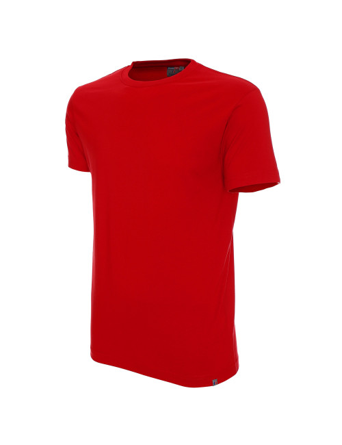 CRIMSON CUT PREMIUM PLUS HERREN-T-SHIRT ROT mit Stickerei und Siebdruck