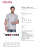 CRIMSON CUT PREMIUM PLUS HERREN-T-SHIRT HELLGRAU MELANGE mit Logodruck