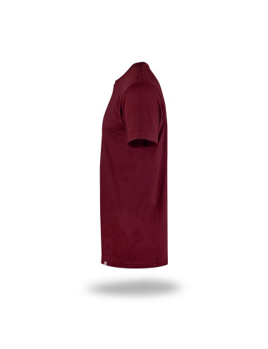 Premium plus koszulka męska czerwone wino Crimson Cut