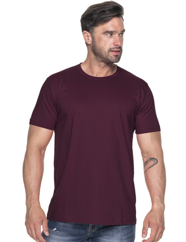 Premium plus koszulka męska czerwone wino Crimson Cut