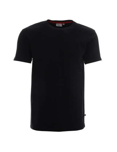 CRIMSON CUT MOSS Herren-T-SHIRT SCHWARZ DTF-Druck Siebdruck-Sticklogo