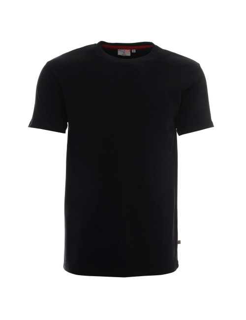 CRIMSON CUT MOSS Herren-T-SHIRT SCHWARZ DTF-Druck Siebdruck-Sticklogo