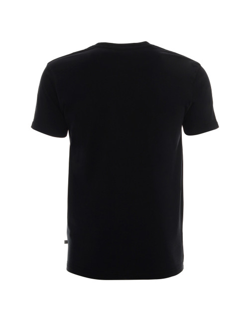 CRIMSON CUT MOSS Herren-T-SHIRT SCHWARZ DTF-Druck Siebdruck-Sticklogo