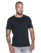 CRIMSON CUT MOSS Herren-T-SHIRT SCHWARZ DTF-Druck Siebdruck-Sticklogo