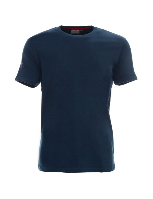 CRIMSON CUT MOSS Men`s T-SHIRT DARK BLUE DTG print logo embroidery