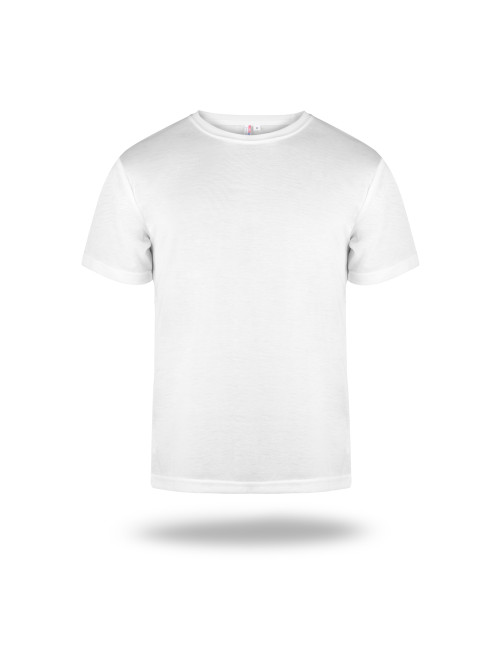 Promostars Herren-T-Shirt OVERPRINT WHITE unter dem Logo, Aufdruck, Stickerei