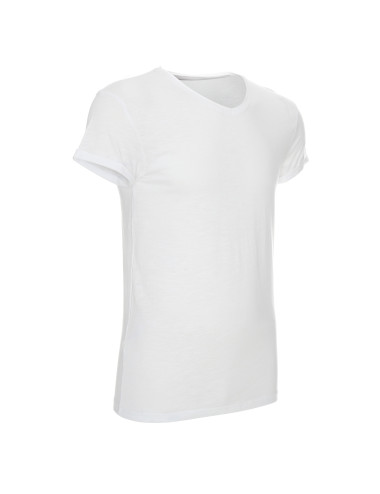 CRIMSON CUT LIFE Men`s T-SHIRT WHITE print embroidery silkscreen transfer