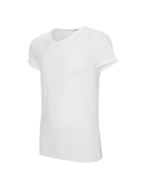 CRIMSON CUT LIFE Herren-T-Shirt, weißer Druck, Stickerei, Siebdruck, Transfer