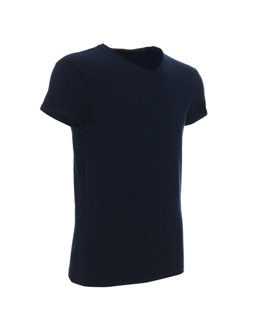 CRIMSON CUT LIFE Men`s T-SHIRT NAVY PRINT logo for companies embroidery