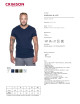 CRIMSON CUT LIFE Men`s T-SHIRT NAVY PRINT logo for companies embroidery