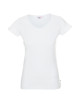 CRIMSON CUT LIFE DAMEN-T-SHIRT, WEISSER Aufdruck, Stickerei, Siebdruck