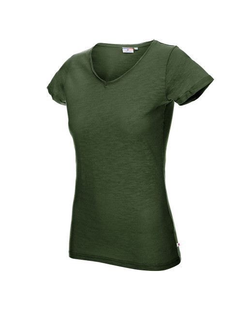 CRIMSON CUT LADIES` LIFE Damen T-Shirt DAMEN KHAKI DTG-Stickerei
