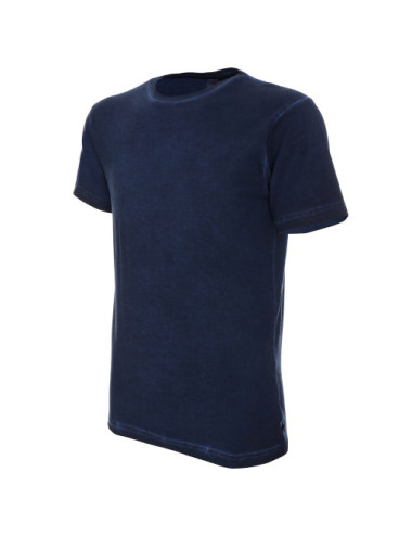 Rauchiges Herren-T-Shirt, marineblauer Crimson Cut