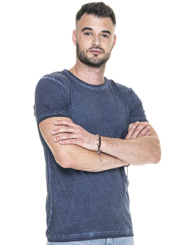 Smoky koszulka męska granatowy Crimson Cut