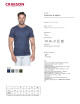 CRIMSON CUT SMOKY Men`s T-SHIRT NAVY logo for companies screen printing embroidery