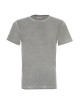 CRIMSON CUT SMOKY Men`s T-SHIRT LIGHT GRAY embroidery silkscreen print embroidery