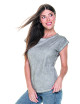 CRIMSON CUT SMOKY LADY KOSZULKA Damska JASNY SZARY haft sitodruk logo