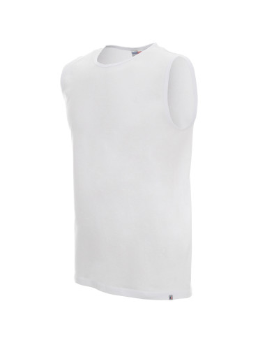 Promostars SHORT Men`s T-SHIRT WHITE print embroidery silkscreen company logo