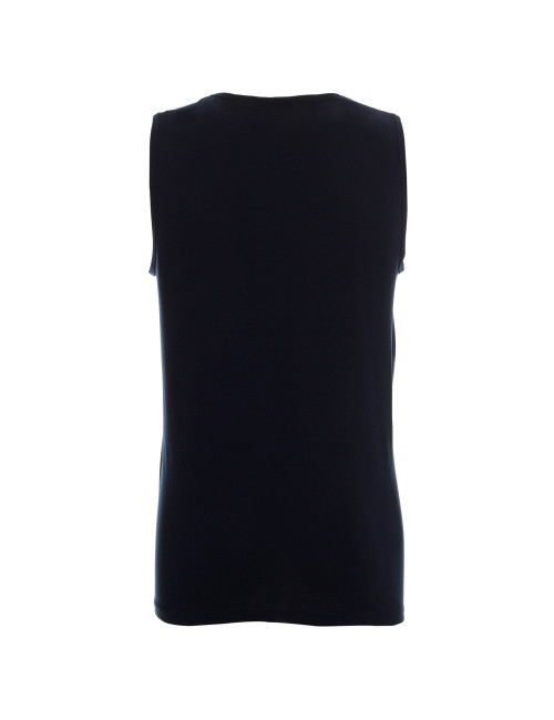 Promostars SHORT Men`s T-SHIRT NAVY PRINT embroidery silkscreen logo