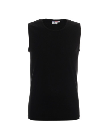 Promostars SHORT KOSZULKA Męska CZARNY haft nadruk sitodruk logo