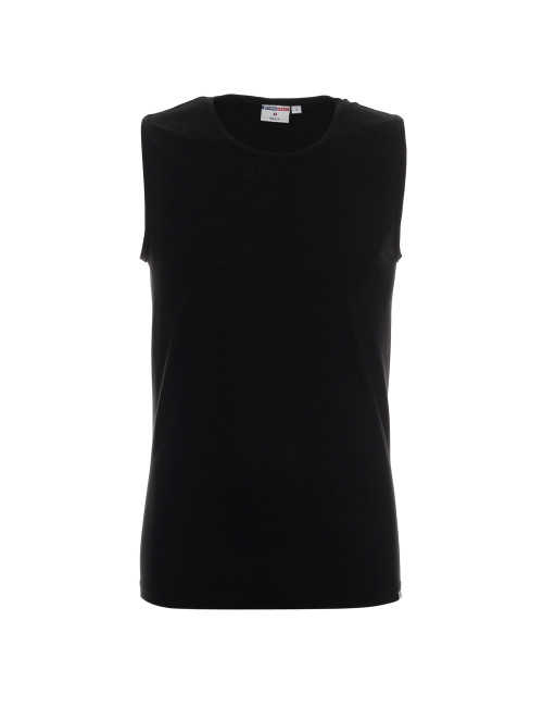 Promostars SHORT KOSZULKA Męska CZARNY haft nadruk sitodruk logo