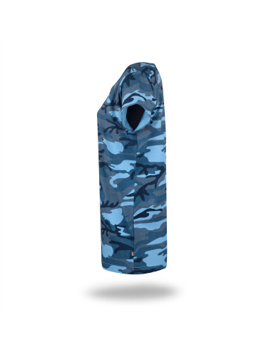 Koszulka damska camo lady niebieskie moro Crimson Cut