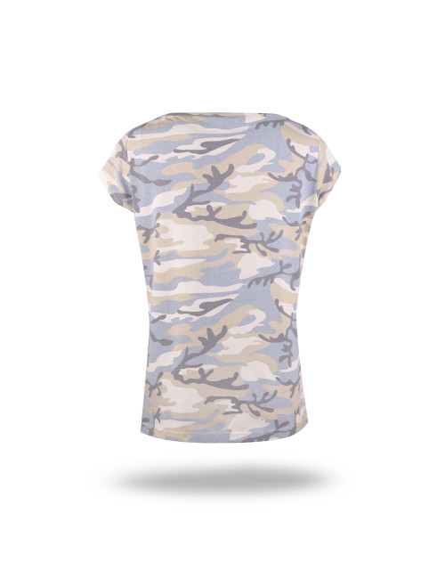 Crimson cut women`s t-shirt CAMO LADY JASNY MORO military under the logo