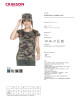 CRIMSON CUT LADY Damen-T-Shirt, CAMO DARK CAMO, DTG-Druck, Logo-Stickerei