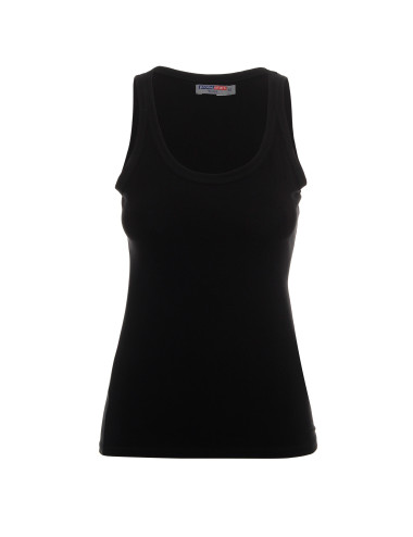 Promostars VIOLET Women`s T-SHIRT BLACK print embroidery logo silkscreen