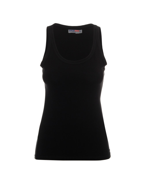 Promostars VIOLET Women`s T-SHIRT BLACK print embroidery logo silkscreen