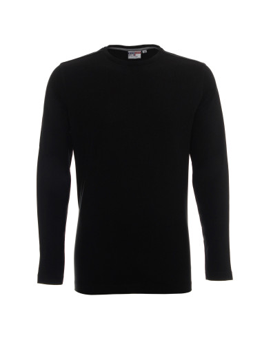 Promostars VOYAGE Men`s T-SHIRT BLACK print embroidery silkscreen logo DTG