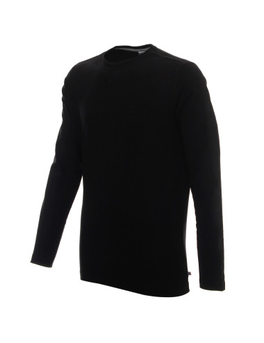 Promostars VOYAGE Men`s T-SHIRT BLACK print embroidery silkscreen logo DTG