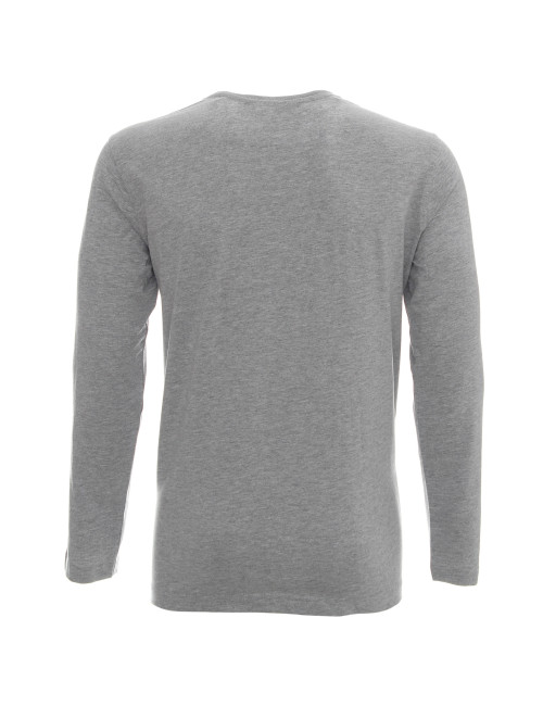 VOYAGE HERREN-T-SHIRT, HELLGRAU MELANGE, Logodruck, Siebdruck, Stickerei