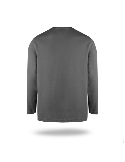 Promostars VOYAGE Herren-T-Shirt GRAU DTG-Druck, Siebdruck, Logo-Stickerei