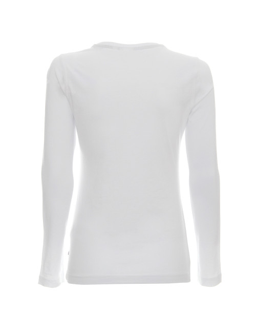 Promostars LADIES` VOYAGE Women`s T-SHIRT WHITE your company logo embroidery