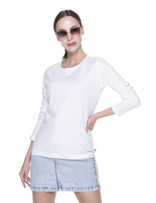 Promostars LADIES` VOYAGE Women`s T-SHIRT WHITE your company logo embroidery