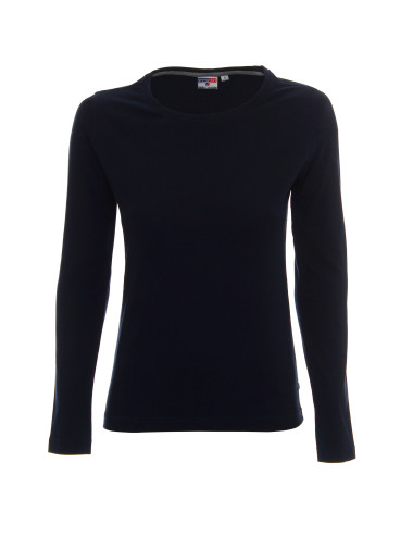 Promostars LADIES' VOYAGE KOSZULKA Damska GRANATOWY nadruk haft logo