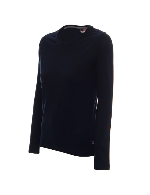 Promostars LADIES' VOYAGE KOSZULKA Damska GRANATOWY nadruk haft logo