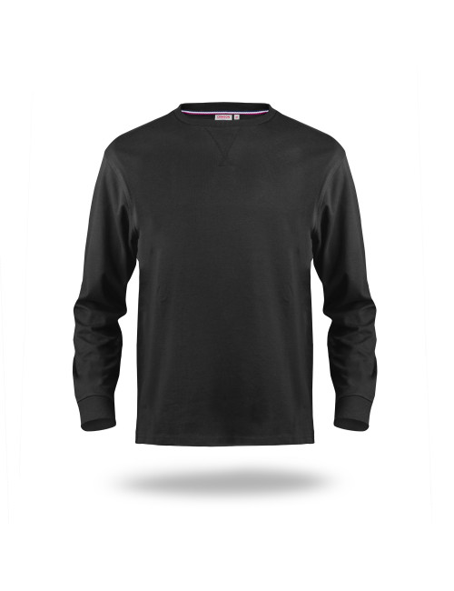 Crimson cut men`s t-shirt PRIME BLACK under embroidery logo print
