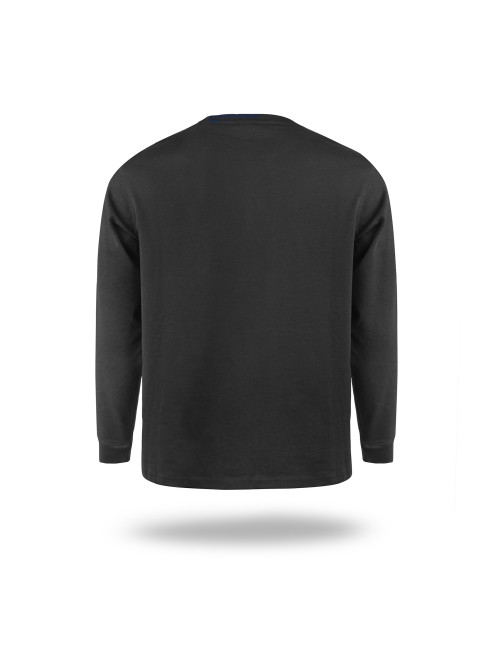 Crimson cut men`s t-shirt PRIME BLACK under embroidery logo print