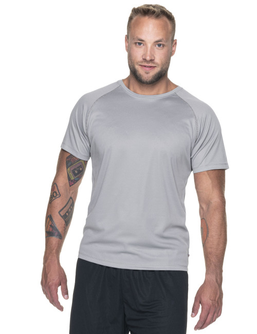 Promostars CHILL Herren-T-Shirt, Hellgrau, Stickerei, Siebdruck, DTG-Druck