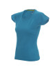 Promostars LADIES` CHILL DAMEN-T-SHIRT, BLAU, Stickerei, Logodruck