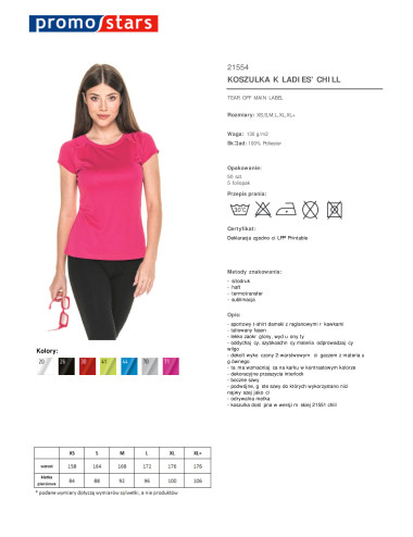Damen-T-Shirt in kühlem Rosa von Promostars